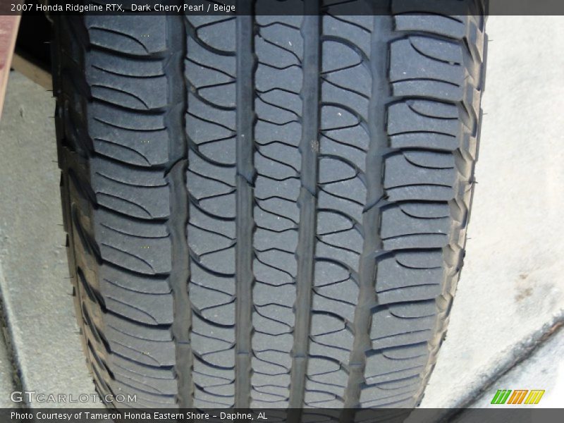 Dark Cherry Pearl / Beige 2007 Honda Ridgeline RTX