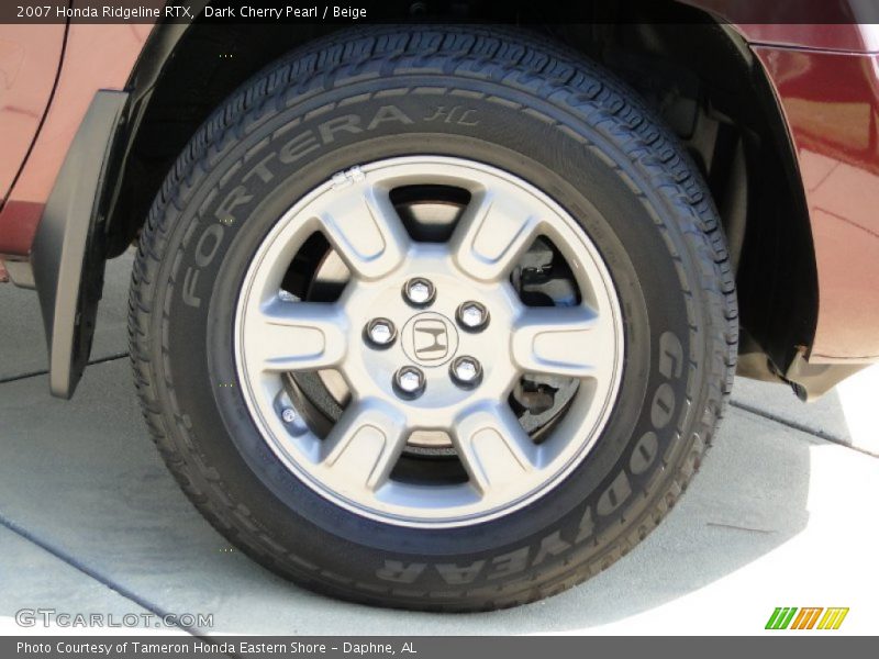 Dark Cherry Pearl / Beige 2007 Honda Ridgeline RTX