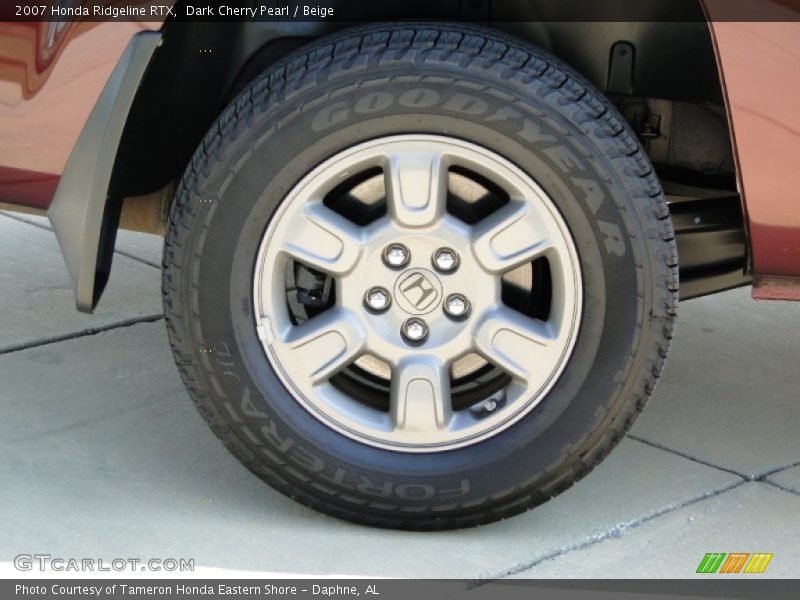 Dark Cherry Pearl / Beige 2007 Honda Ridgeline RTX