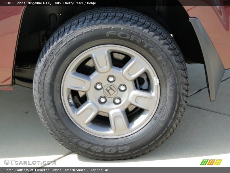 Dark Cherry Pearl / Beige 2007 Honda Ridgeline RTX