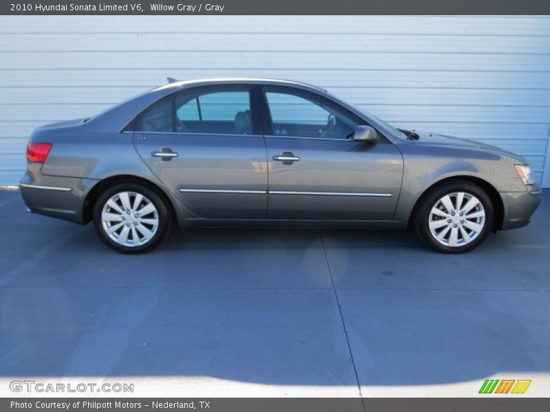 Willow Gray / Gray 2010 Hyundai Sonata Limited V6