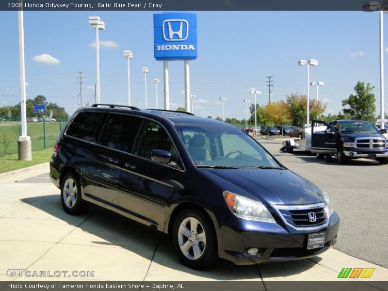 Baltic Blue Pearl / Gray 2008 Honda Odyssey Touring