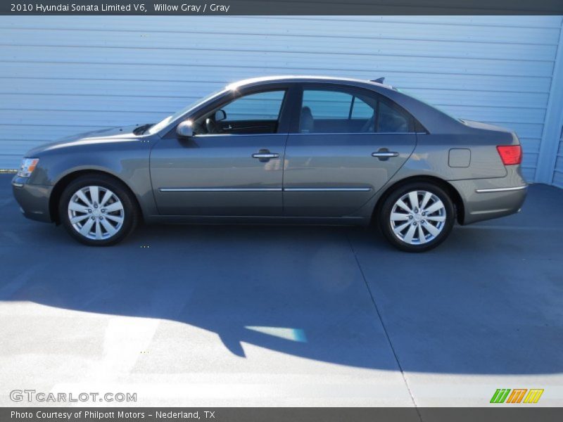 Willow Gray / Gray 2010 Hyundai Sonata Limited V6