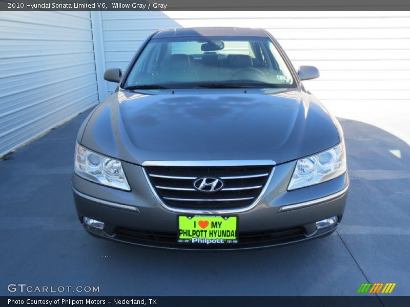 Willow Gray / Gray 2010 Hyundai Sonata Limited V6