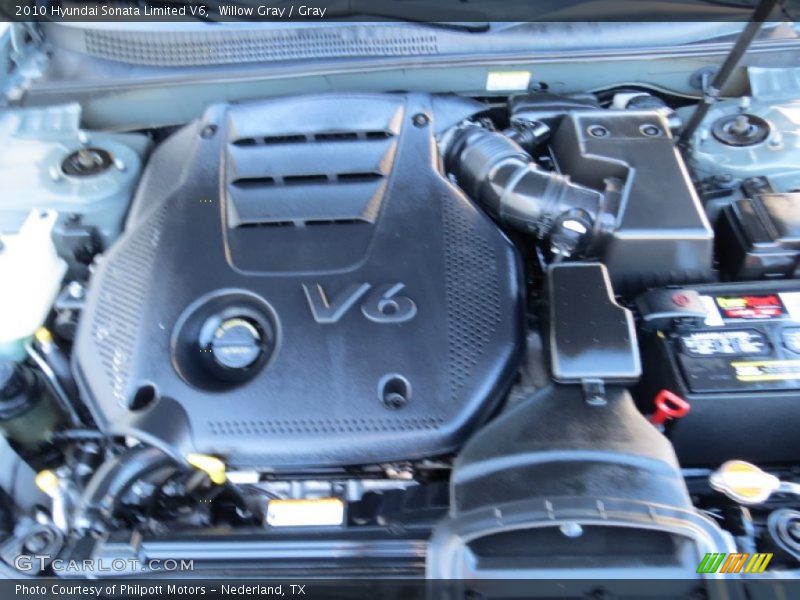 Willow Gray / Gray 2010 Hyundai Sonata Limited V6