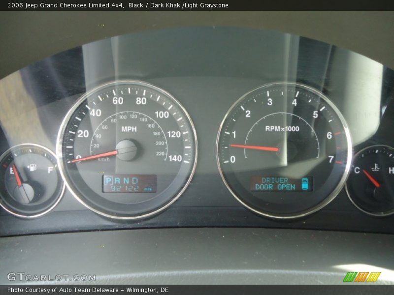 Black / Dark Khaki/Light Graystone 2006 Jeep Grand Cherokee Limited 4x4