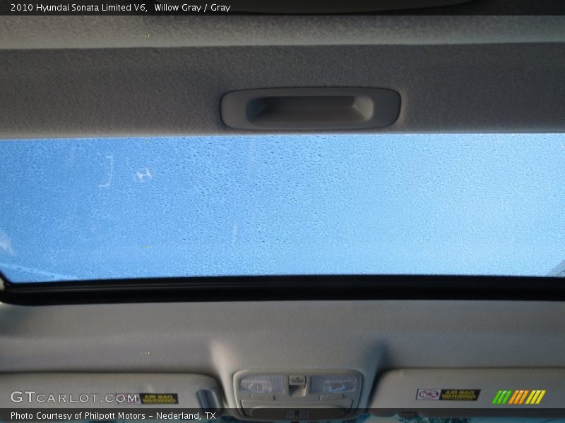 Willow Gray / Gray 2010 Hyundai Sonata Limited V6