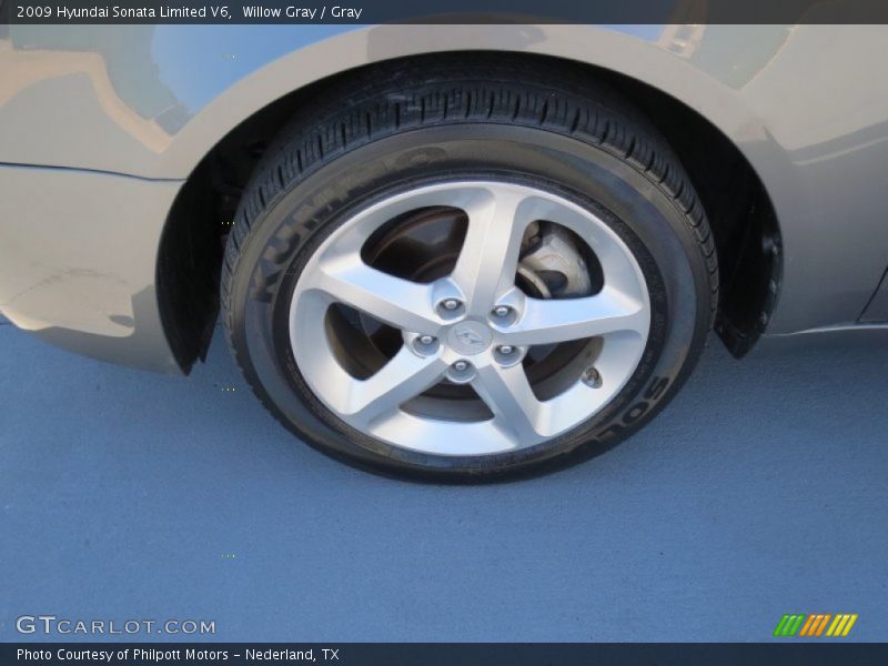 Willow Gray / Gray 2009 Hyundai Sonata Limited V6