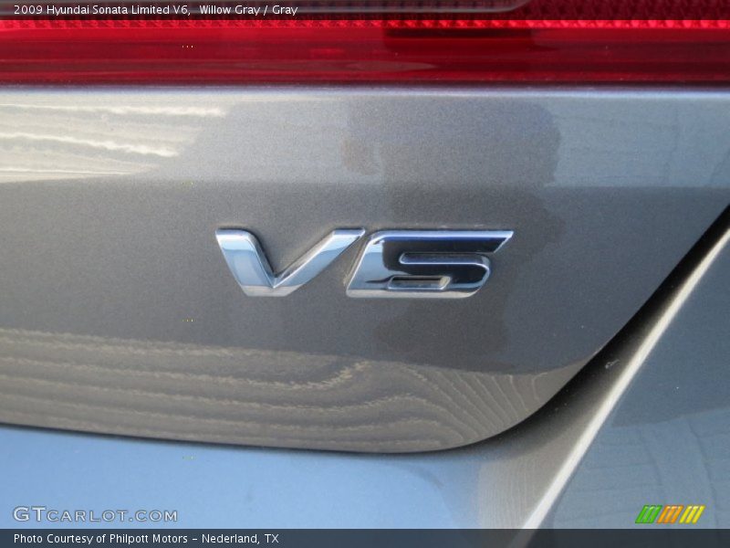 Willow Gray / Gray 2009 Hyundai Sonata Limited V6