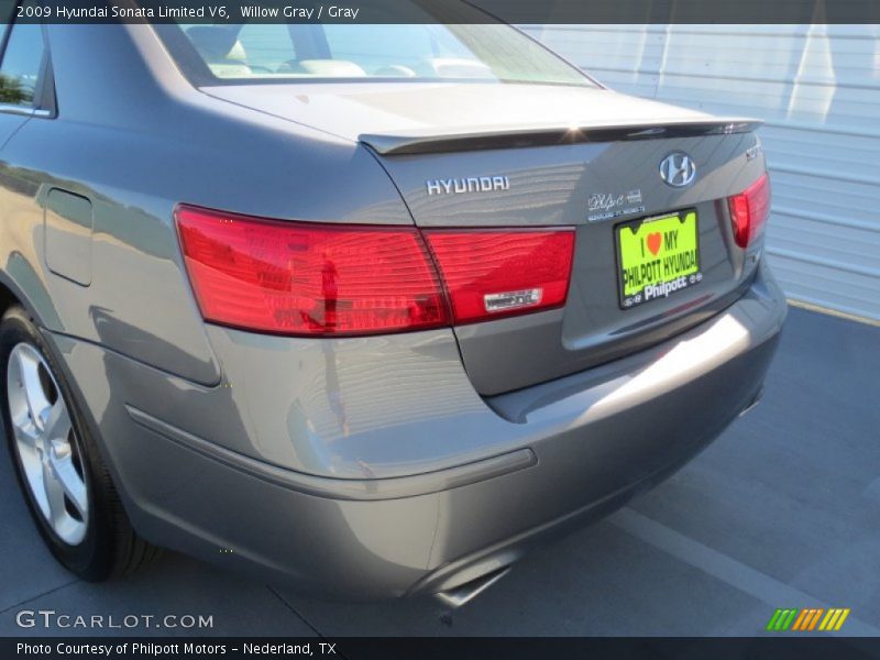 Willow Gray / Gray 2009 Hyundai Sonata Limited V6