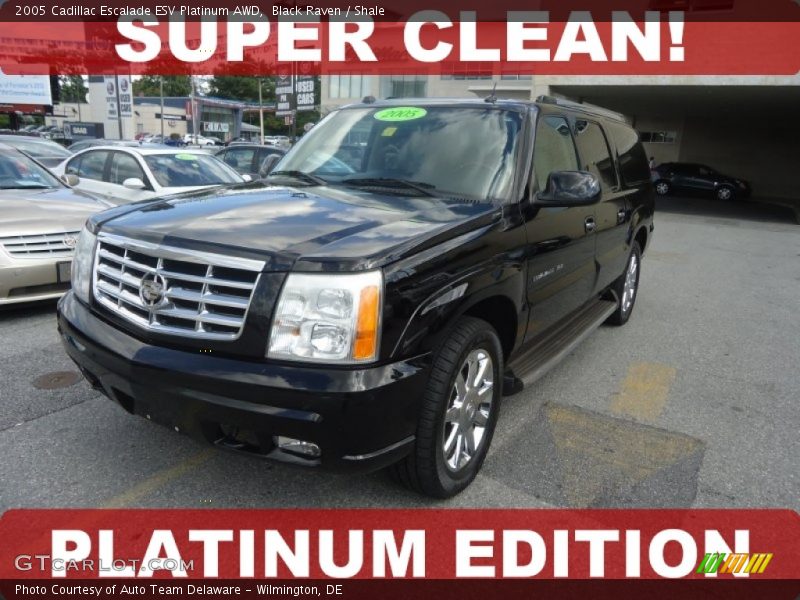Black Raven / Shale 2005 Cadillac Escalade ESV Platinum AWD