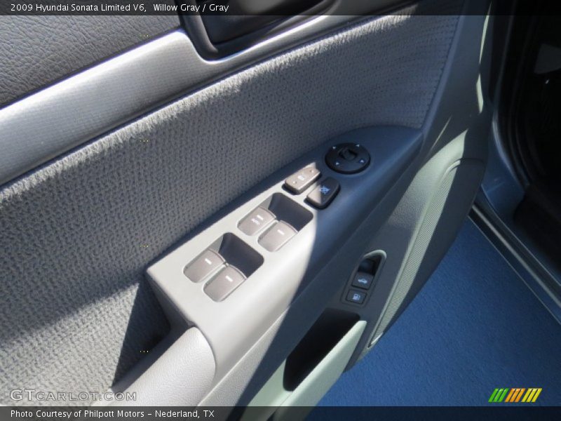 Willow Gray / Gray 2009 Hyundai Sonata Limited V6