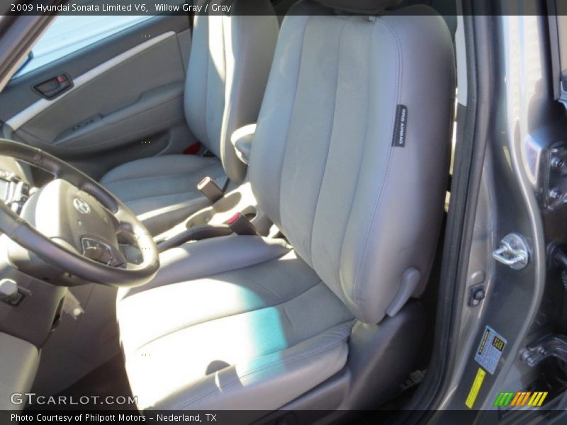 Willow Gray / Gray 2009 Hyundai Sonata Limited V6