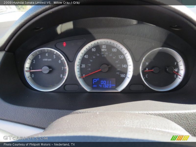 Willow Gray / Gray 2009 Hyundai Sonata Limited V6