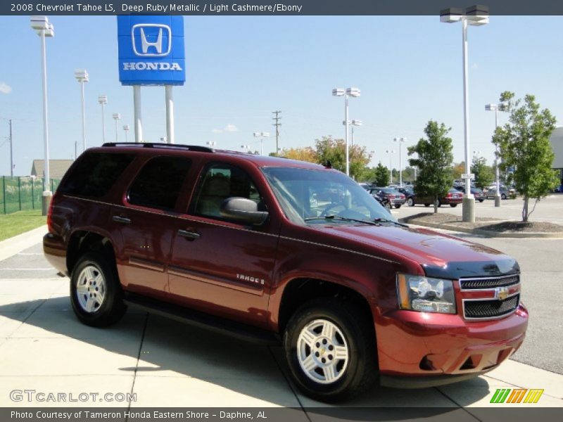 Deep Ruby Metallic / Light Cashmere/Ebony 2008 Chevrolet Tahoe LS