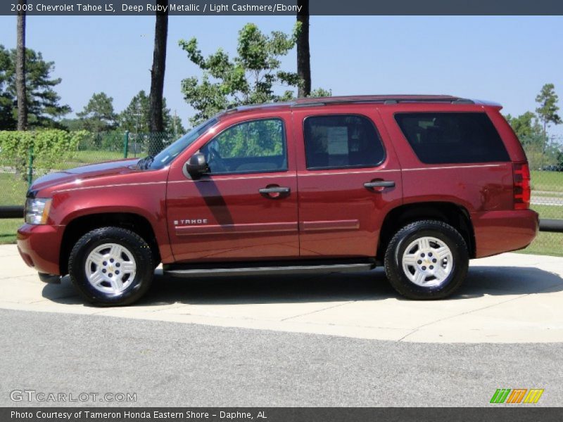 Deep Ruby Metallic / Light Cashmere/Ebony 2008 Chevrolet Tahoe LS
