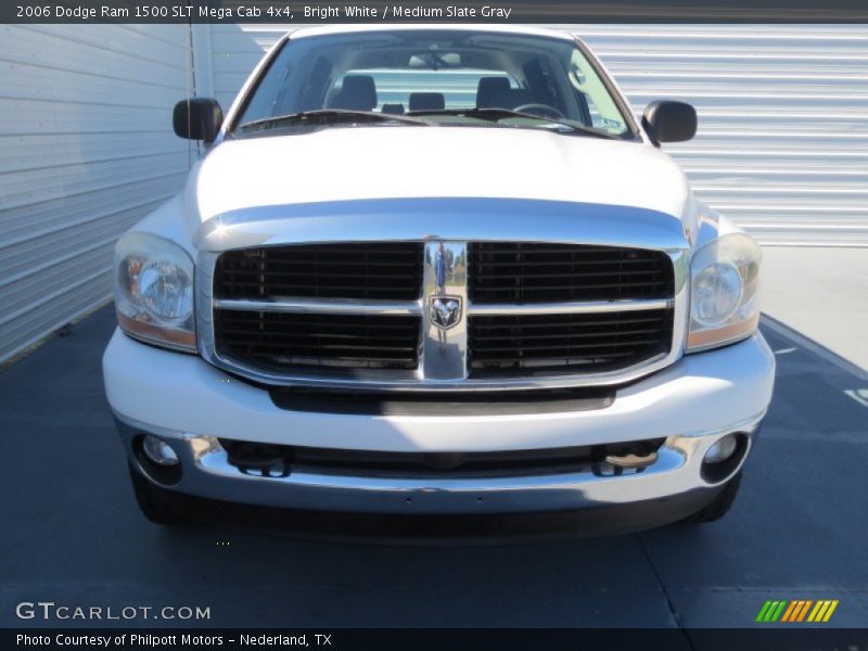 Bright White / Medium Slate Gray 2006 Dodge Ram 1500 SLT Mega Cab 4x4