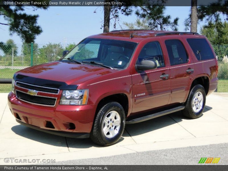 Deep Ruby Metallic / Light Cashmere/Ebony 2008 Chevrolet Tahoe LS