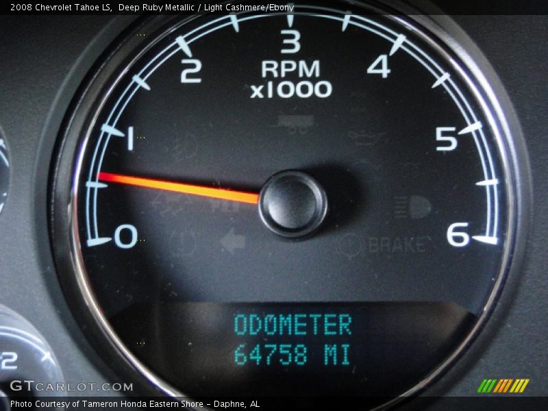Deep Ruby Metallic / Light Cashmere/Ebony 2008 Chevrolet Tahoe LS