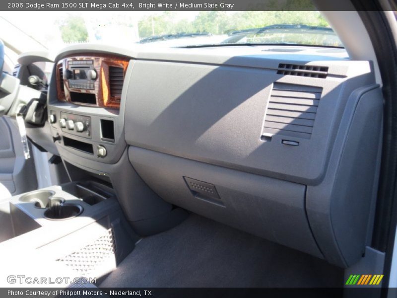 Bright White / Medium Slate Gray 2006 Dodge Ram 1500 SLT Mega Cab 4x4