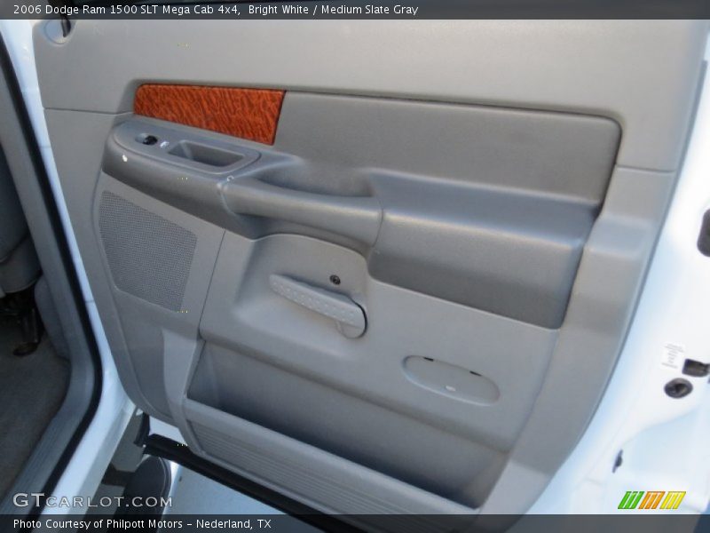 Bright White / Medium Slate Gray 2006 Dodge Ram 1500 SLT Mega Cab 4x4