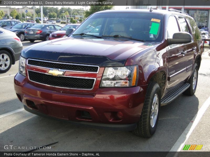 Deep Ruby Metallic / Light Cashmere/Ebony 2008 Chevrolet Tahoe LS