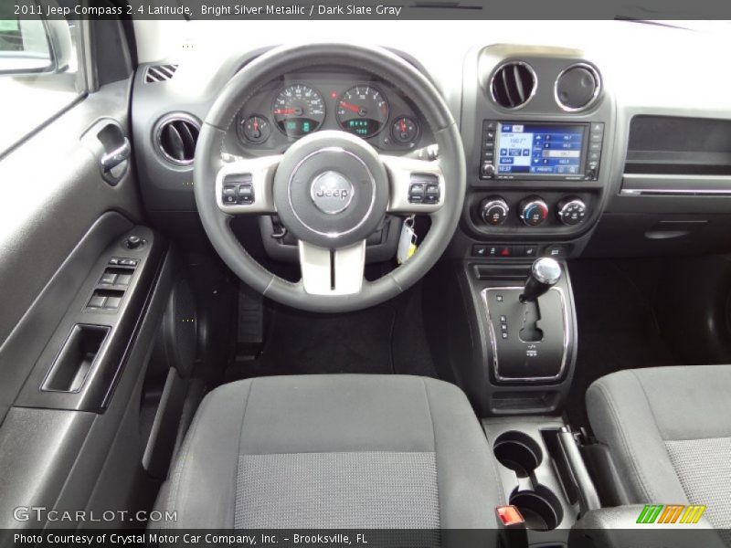 Bright Silver Metallic / Dark Slate Gray 2011 Jeep Compass 2.4 Latitude