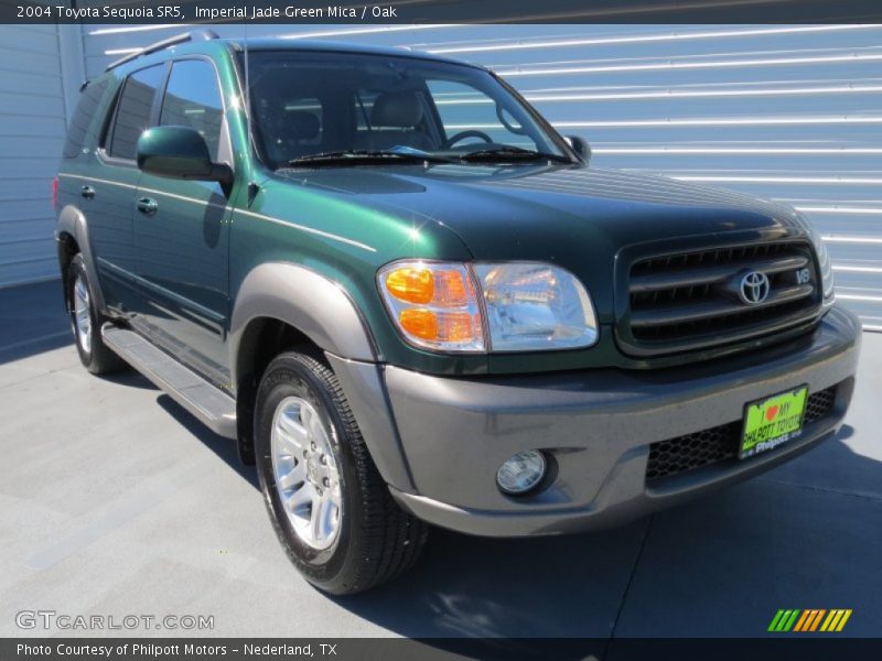Imperial Jade Green Mica / Oak 2004 Toyota Sequoia SR5