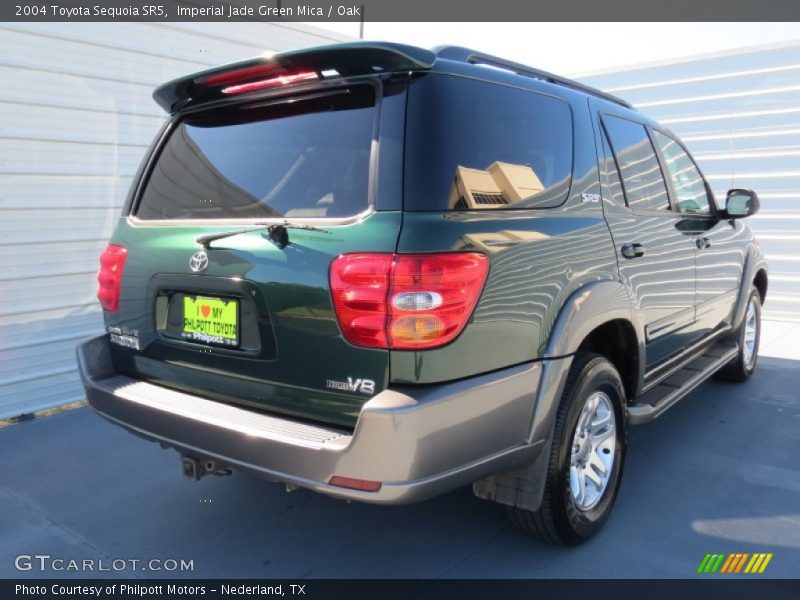 Imperial Jade Green Mica / Oak 2004 Toyota Sequoia SR5