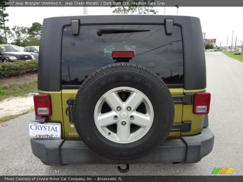 Jeep Green Metallic / Dark Slate Gray/Medium Slate Gray 2007 Jeep Wrangler Unlimited X