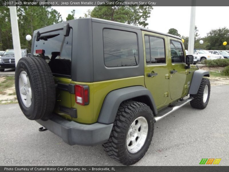 Jeep Green Metallic / Dark Slate Gray/Medium Slate Gray 2007 Jeep Wrangler Unlimited X