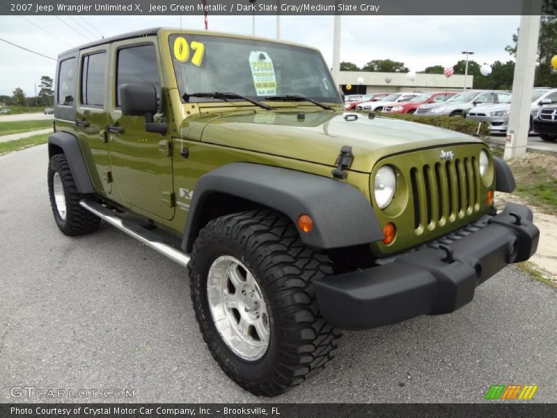 Front 3/4 View of 2007 Wrangler Unlimited X