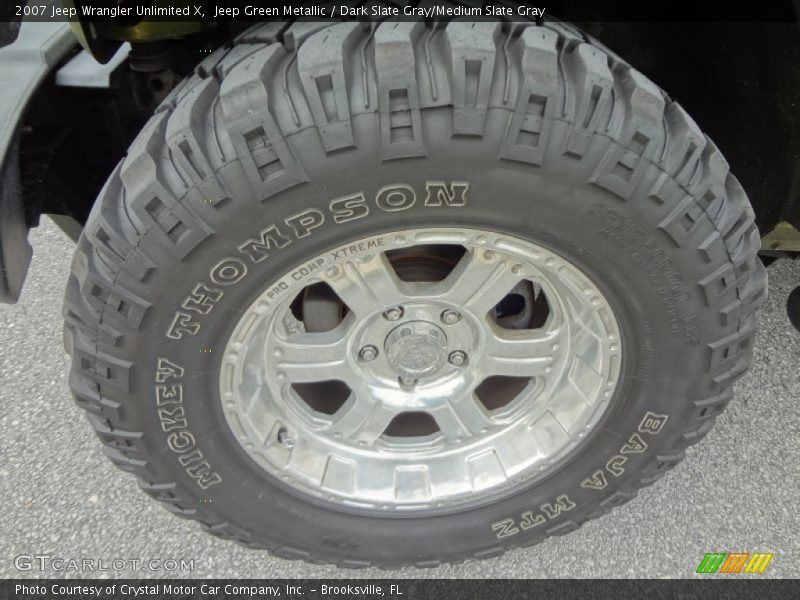 Jeep Green Metallic / Dark Slate Gray/Medium Slate Gray 2007 Jeep Wrangler Unlimited X