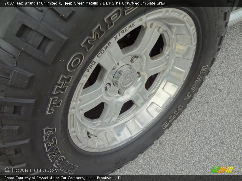 Jeep Green Metallic / Dark Slate Gray/Medium Slate Gray 2007 Jeep Wrangler Unlimited X