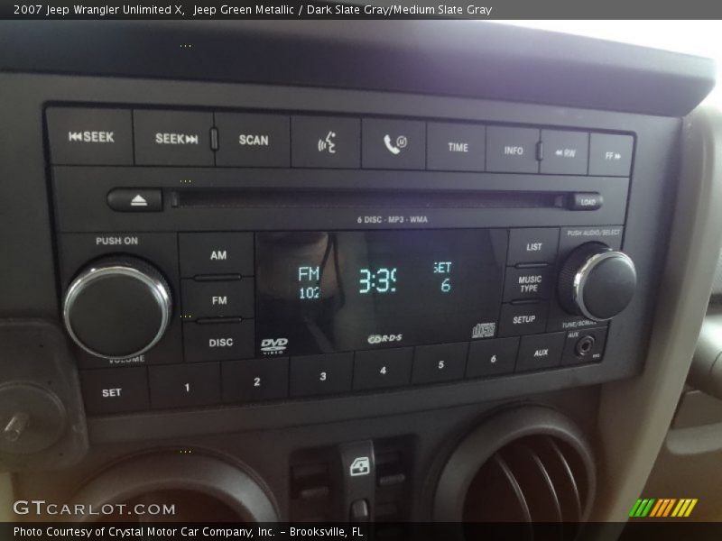 Jeep Green Metallic / Dark Slate Gray/Medium Slate Gray 2007 Jeep Wrangler Unlimited X