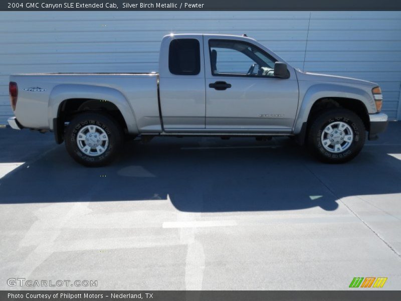 Silver Birch Metallic / Pewter 2004 GMC Canyon SLE Extended Cab