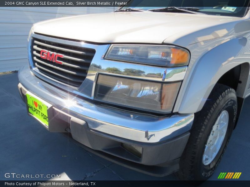 Silver Birch Metallic / Pewter 2004 GMC Canyon SLE Extended Cab