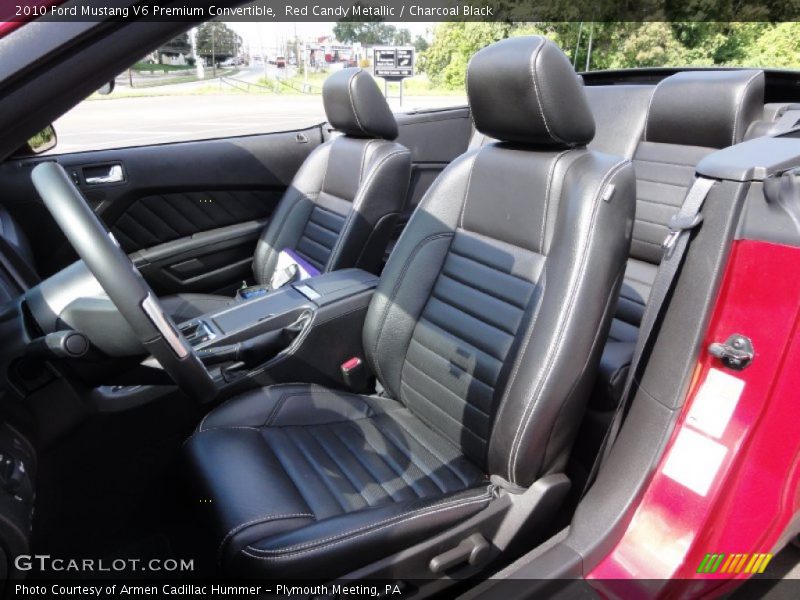 Front Seat of 2010 Mustang V6 Premium Convertible