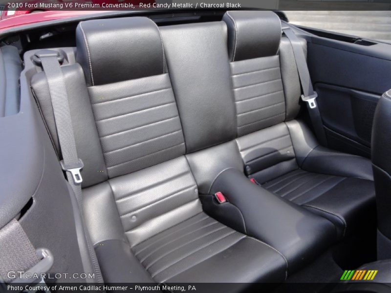 Red Candy Metallic / Charcoal Black 2010 Ford Mustang V6 Premium Convertible