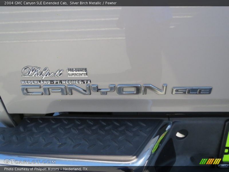 Silver Birch Metallic / Pewter 2004 GMC Canyon SLE Extended Cab
