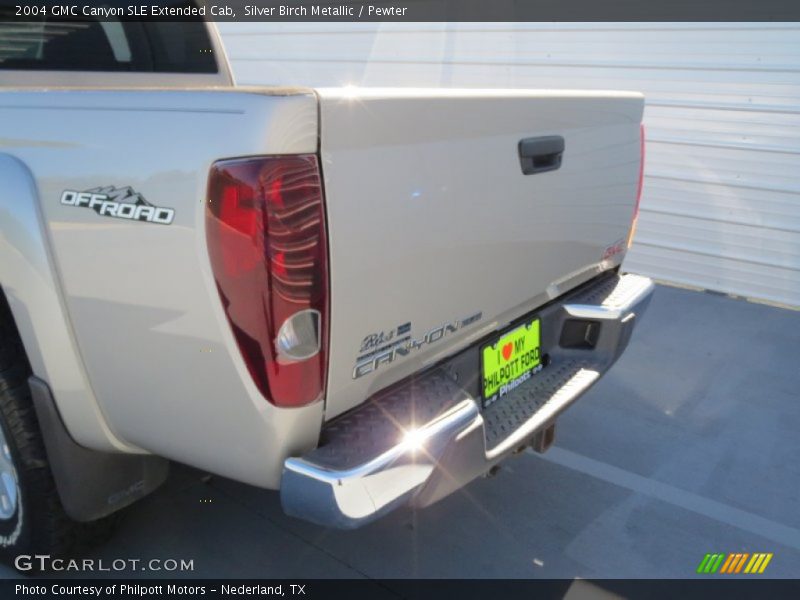 Silver Birch Metallic / Pewter 2004 GMC Canyon SLE Extended Cab