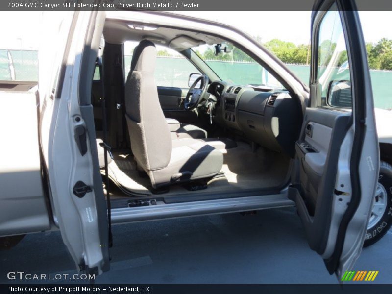 Silver Birch Metallic / Pewter 2004 GMC Canyon SLE Extended Cab