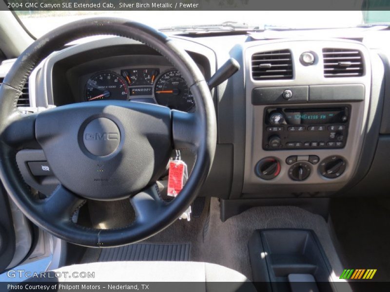 Silver Birch Metallic / Pewter 2004 GMC Canyon SLE Extended Cab