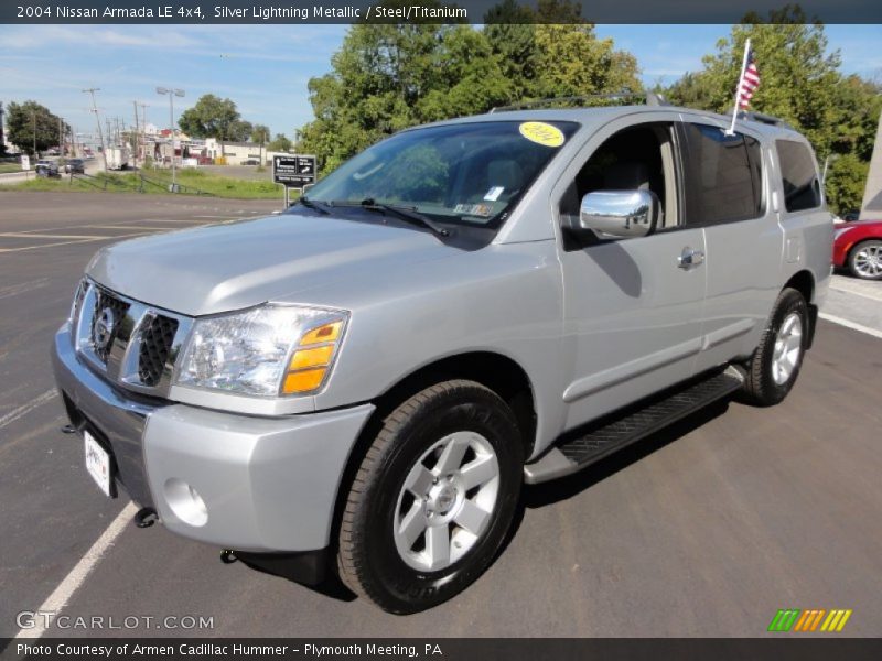Silver Lightning Metallic / Steel/Titanium 2004 Nissan Armada LE 4x4