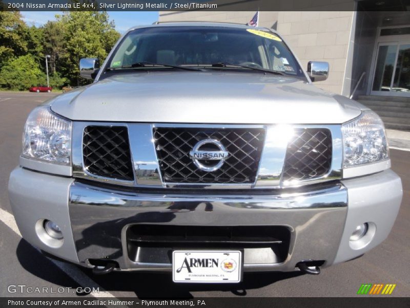 Silver Lightning Metallic / Steel/Titanium 2004 Nissan Armada LE 4x4