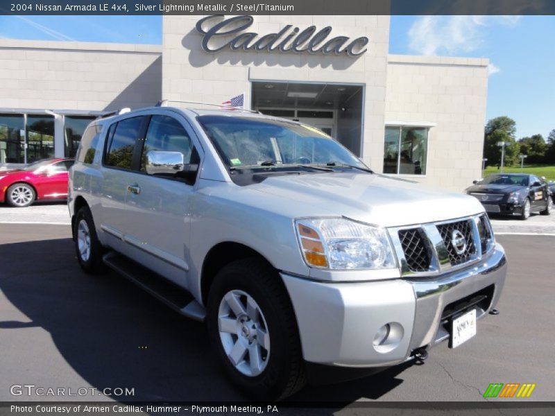 Silver Lightning Metallic / Steel/Titanium 2004 Nissan Armada LE 4x4