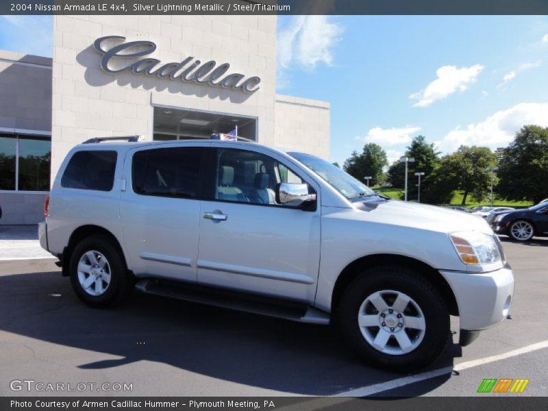 Silver Lightning Metallic / Steel/Titanium 2004 Nissan Armada LE 4x4