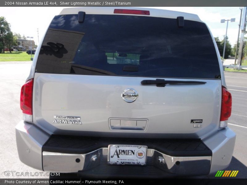 Silver Lightning Metallic / Steel/Titanium 2004 Nissan Armada LE 4x4