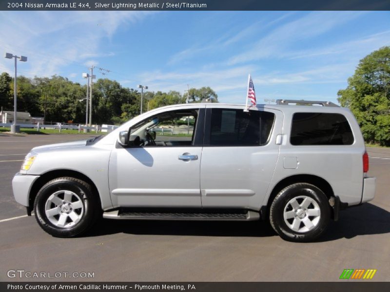 Silver Lightning Metallic / Steel/Titanium 2004 Nissan Armada LE 4x4