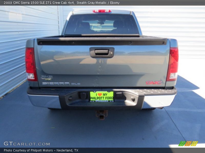 Stealth Gray Metallic / Ebony 2009 GMC Sierra 1500 SLE Z71 Crew Cab 4x4